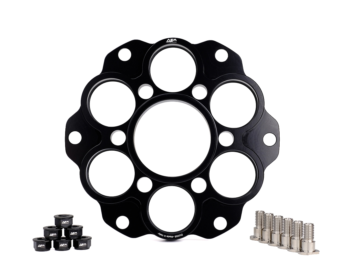 AEM FACTORY - DUCATI ALUMINUM 6 HOLE QUICK CHANGE SPROCKET CARRIER AEM FACTORY - DUCATI ALUMINUM 6 HOLE QUICK CHANGE SPROCKET CARRIER